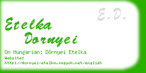 etelka dornyei business card